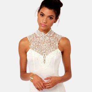 LACE IVORY DRESS